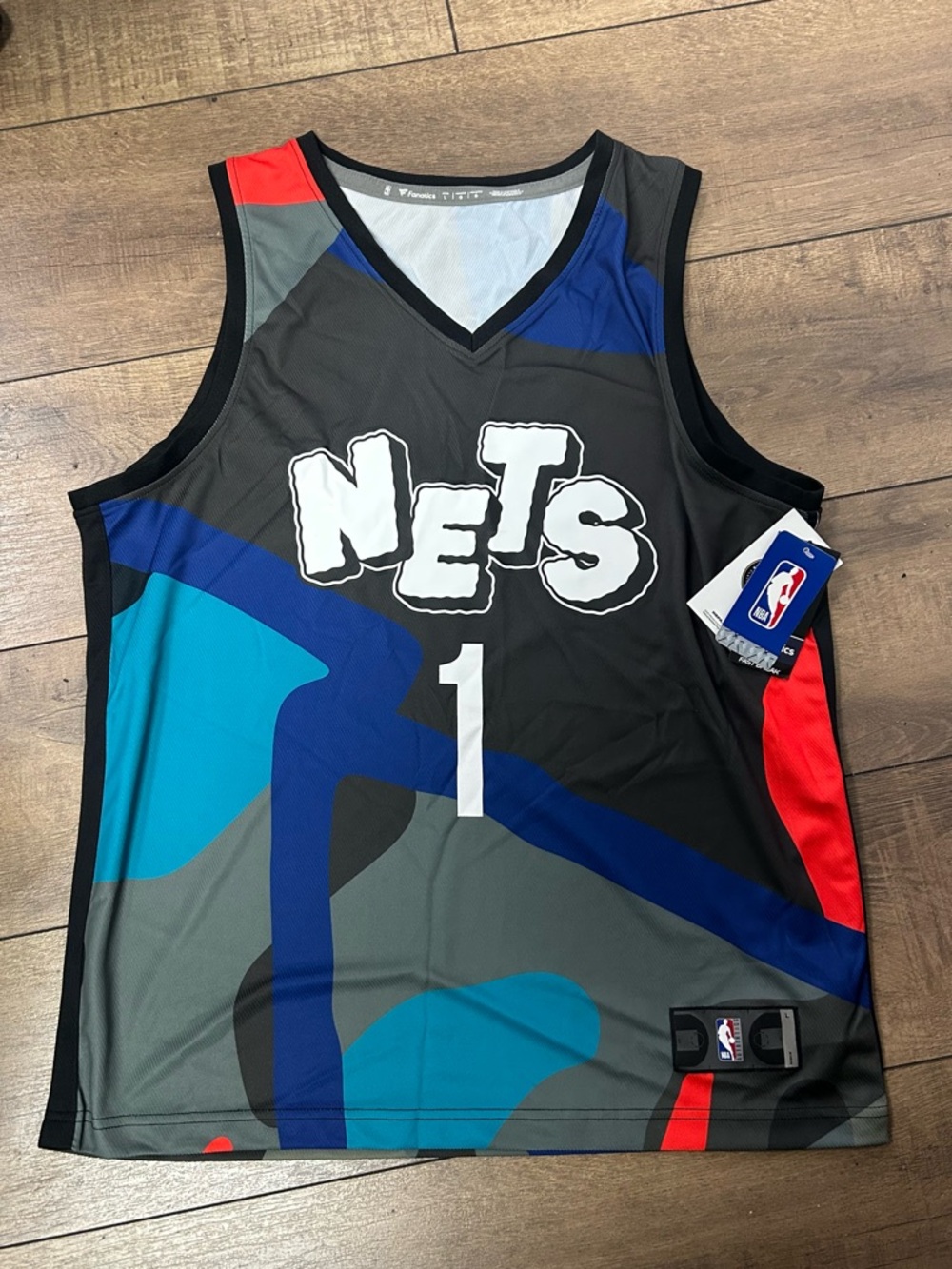 NBA Brooklyn Nets #1 Mikal Bridges city edition Black Graphic Basketball Jersey